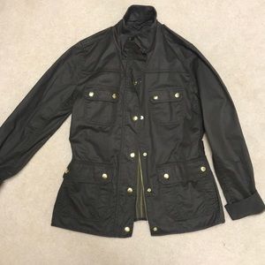 J. Crew Resin-Coated Twill Jacket NWOT